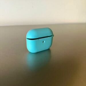 Blue Silicon AirPod Pro Case